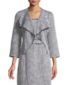 Tweed Waterfall-front Jacket