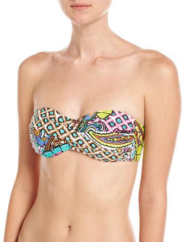 Madagascar Twist Bandeau Swim Top,