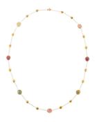 Siviglia 18k Gold Multicolor Sapphire Necklace,