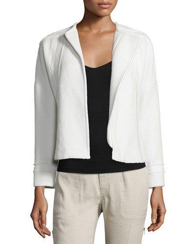 Frayed-trim Boucle Jacket
