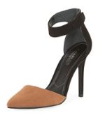 Pointer Two-tone Ankle Pump, Taupe