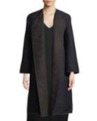 Mccall Geometric Jacquard Reversible Coat