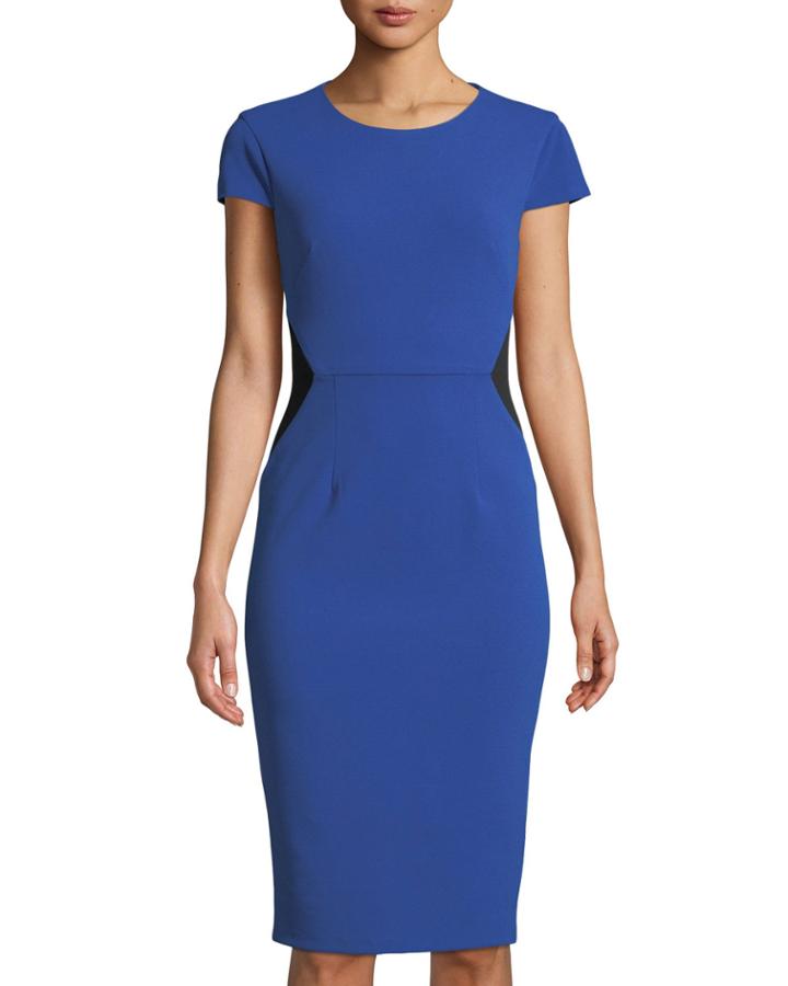 Stretch Crepe Colorblock