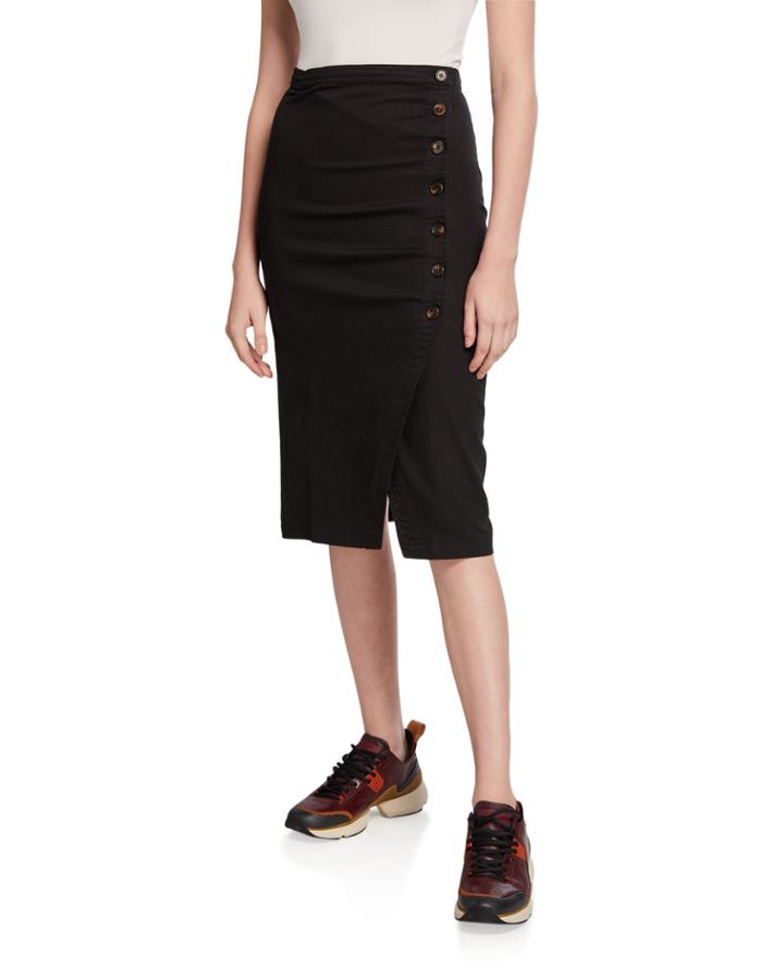 Eileen Asymmetrical Button-front