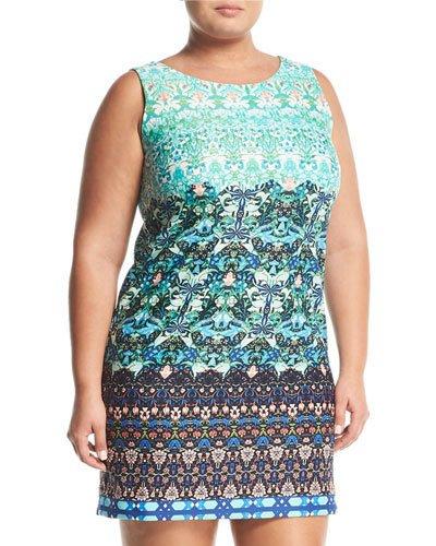 Graphic-print Shift Dress,