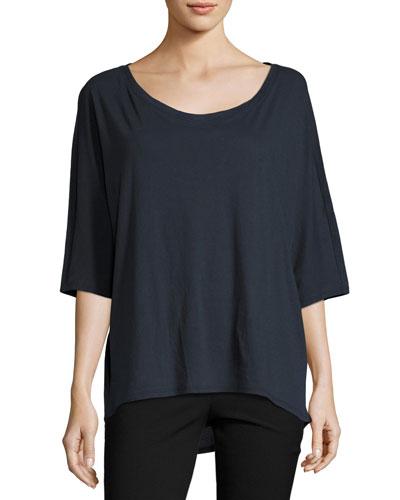Dolman-sleeve Relaxed Jersey Top