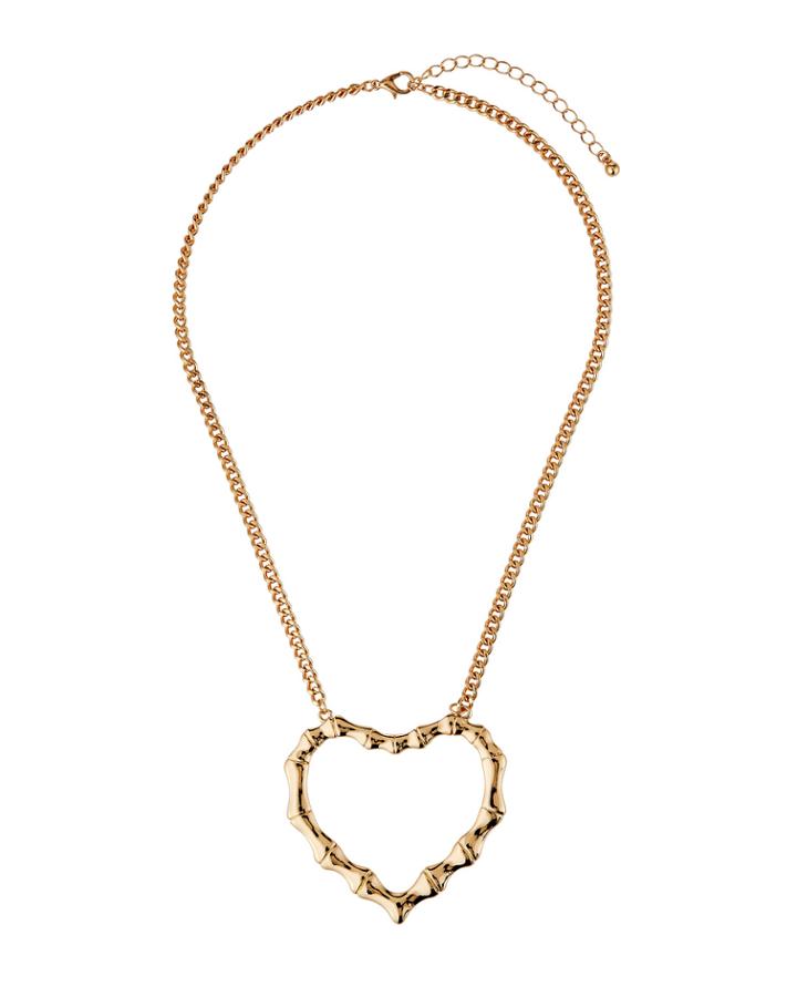Bamboo Heart Necklace
