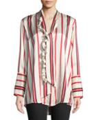 Let's Be Frank Striped Button-front