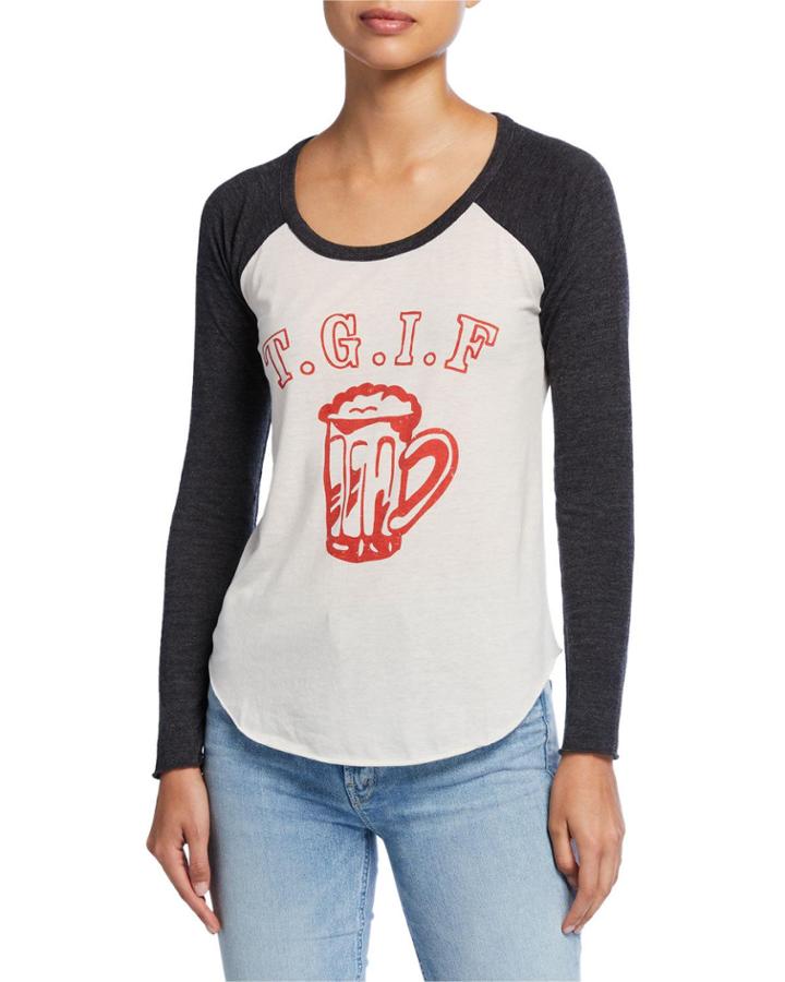Tgif Raglan-sleeve Tee