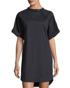Silk-blend Knit T-shirt Dress