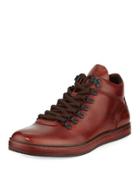 Best Brand Leather Sneaker Boot With Silver Technology