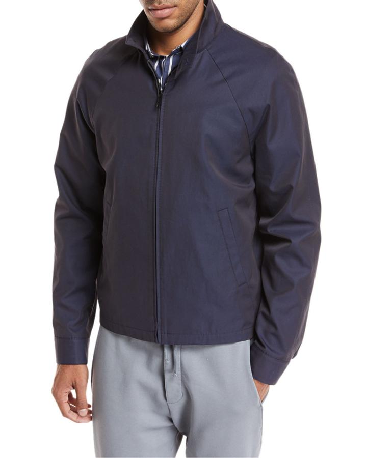 Stand-collar Zip-front Jacket