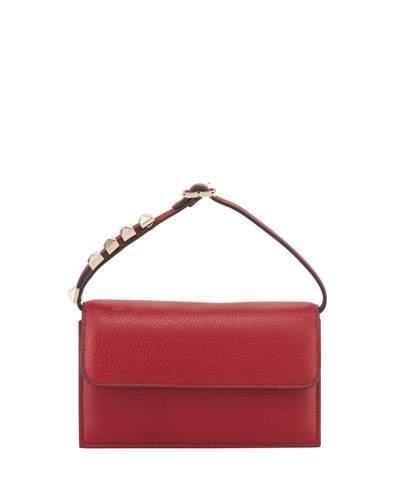 Pebbled Leather Flap Bag,