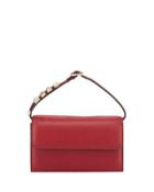 Pebbled Leather Flap Bag,