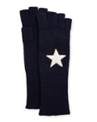 Cashmere Star Jersey Fingerlss Gloves