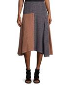 Broken-dash A-line Midi