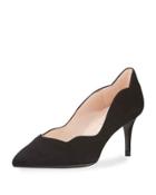 Scalloped Suede