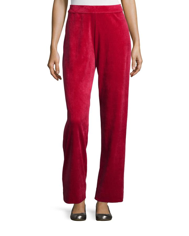 Velour Full-length Jog Pants