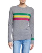 Daytona Sparkle Stripe Crewneck