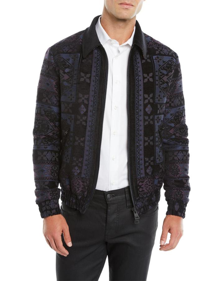 Men's Wool Bomber Jacket