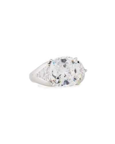 Cushion-cut Cz Cocktail Ring