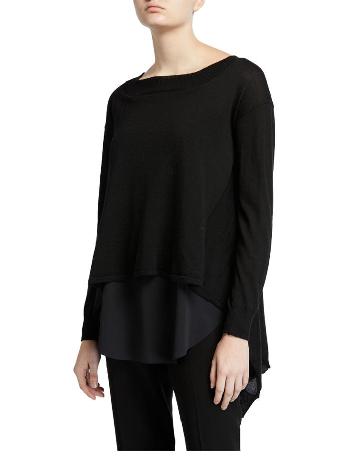 M Dasha Layered Long-sleeve Top