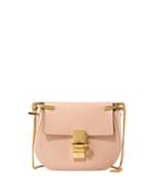 Drew Mini Calfskin Crossbody Bag, Pink