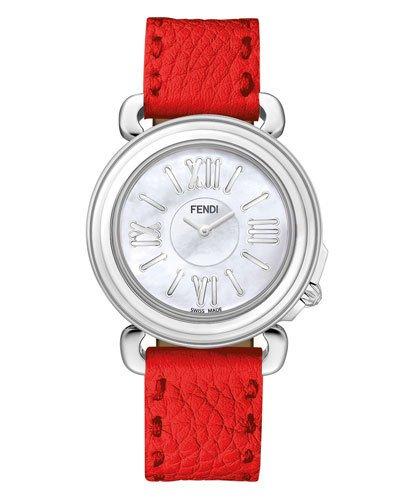 Selleria Round Watch W/ Leather