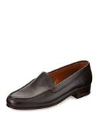 Pebbled Leather Venetian Loafer,