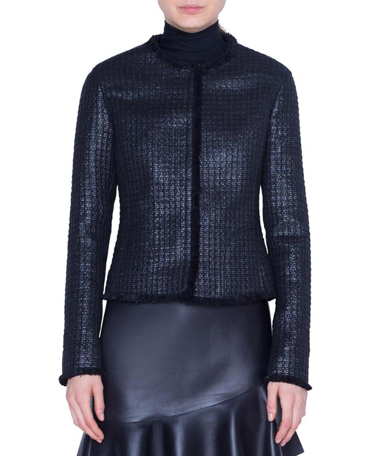 Lacquered Tweed Jacket