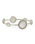 Stella Bangle In Mother-of-pearl Doublet With Diamonds