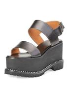 Elegant Leather Wedge