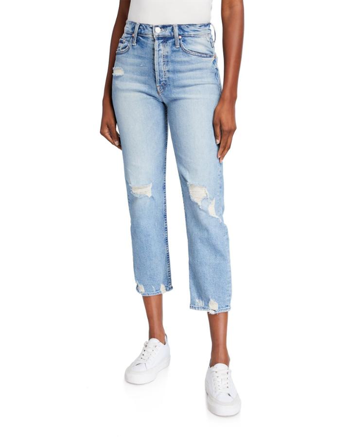 The Tomcat High-rise Distressed Jeans