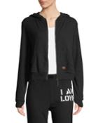 What You Love You Empower Ribbed Zip Hoodie
