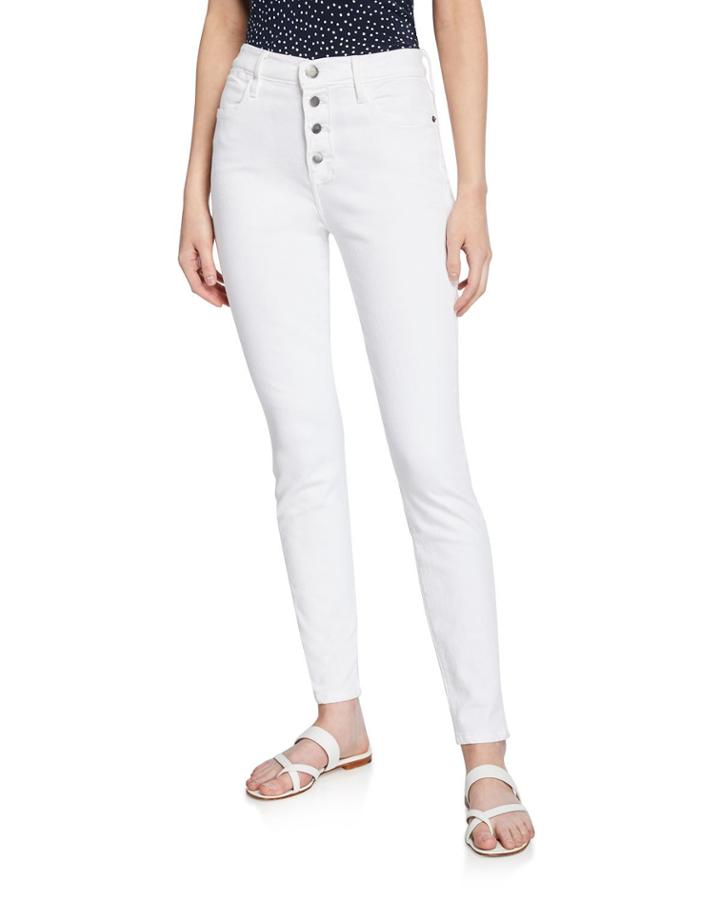 Le High Skinny Jeans With Button Fly