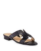 Belita Croc-print Caged