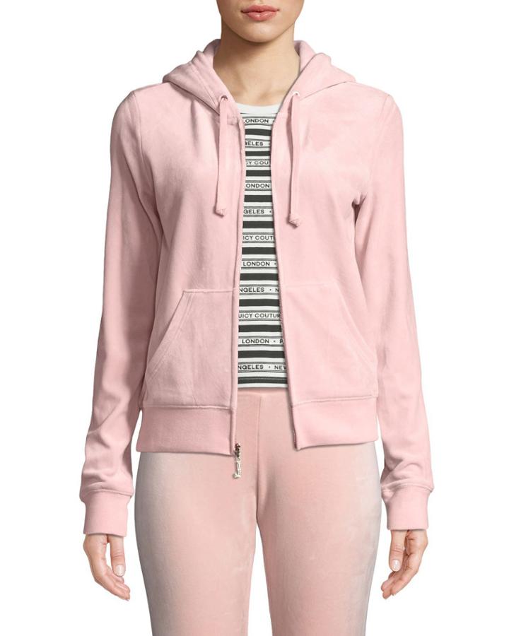 Robertson Zip-front Luxe Velour Track Jacket