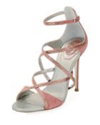Crisscross Crystal Suede