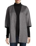 Double-faced Cashmere Cocoon Coat