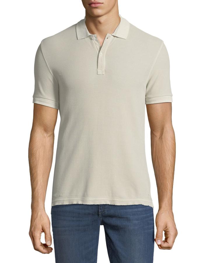 Men's Bleached Out Pique Classic Polo