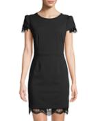 Lace-trim Short-sleeve