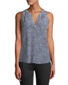 Fifi Split-neck Printed Tank