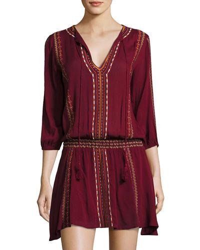 Phoebe Embroidered-trim Dress