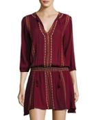 Phoebe Embroidered-trim Dress