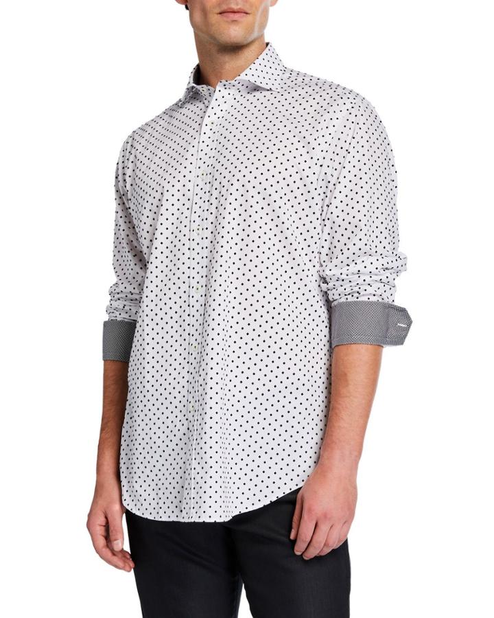 Men's Box-print Long-sleeve