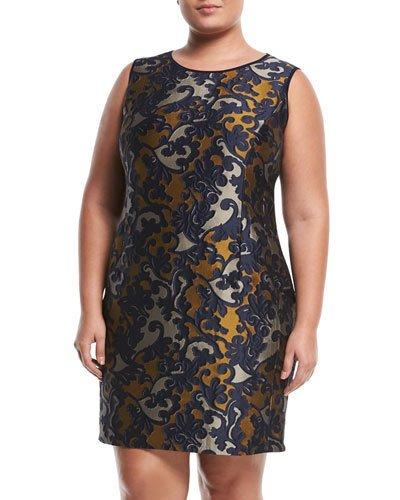 Evelyn Jacquard Sheath Dress,