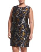 Evelyn Jacquard Sheath Dress,