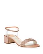 Crystal-embellished Satin Anklet