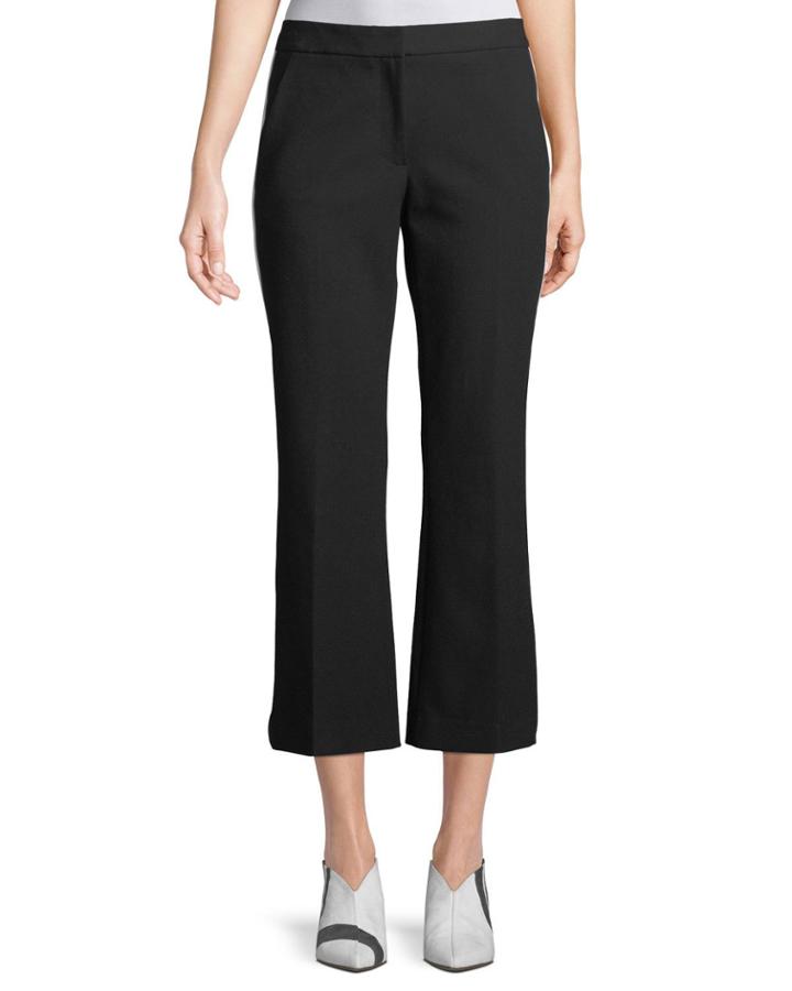 Anson Crop Crepe Pants W/ Tux