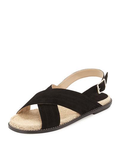 Suede Espadrille Flat